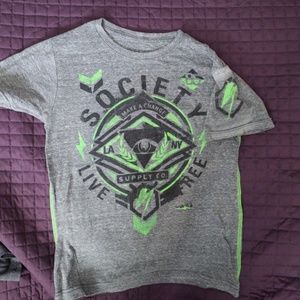 Boys buckle society tshirt